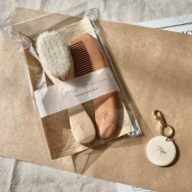 【名入れ】木製ベビーブラシ＆コーム セット