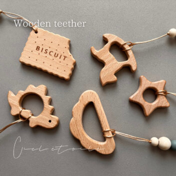 【送料無料】名入れできる　木製歯固め