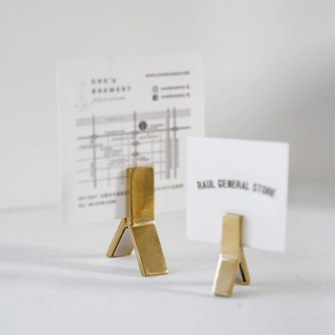 真鍮　カードスタンド マグネットフック マグネット