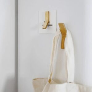 真鍮のカーブマグネット 2個セット　S ／3way メモスタンド フック♢